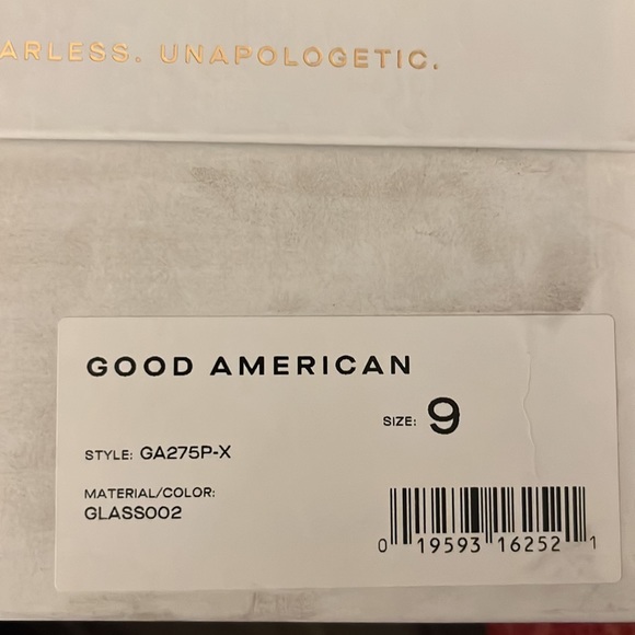 Good American Clear Pointed Toe Cinder Rella Stiletto Heels Size 9 - Picture 8 of 9